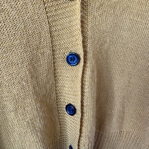 Yellow Knit Cardigan - Picture 3 of 7
